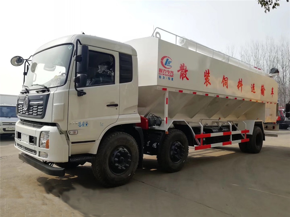 東風(fēng)天錦小三軸【30立方】散裝飼料運(yùn)輸車