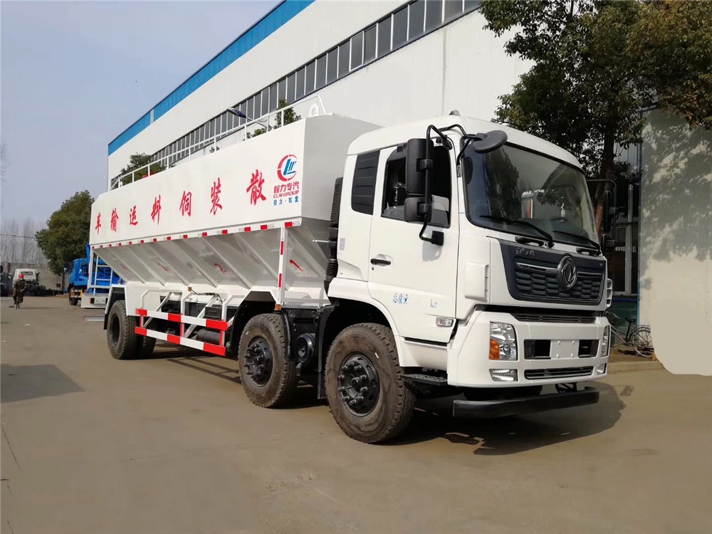 東風(fēng)天錦小三軸【30立方】散裝飼料運(yùn)輸車