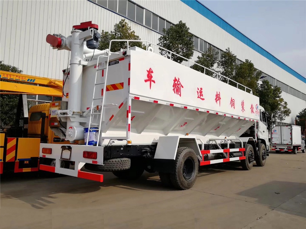 東風(fēng)天錦小三軸【30立方】散裝飼料運(yùn)輸車