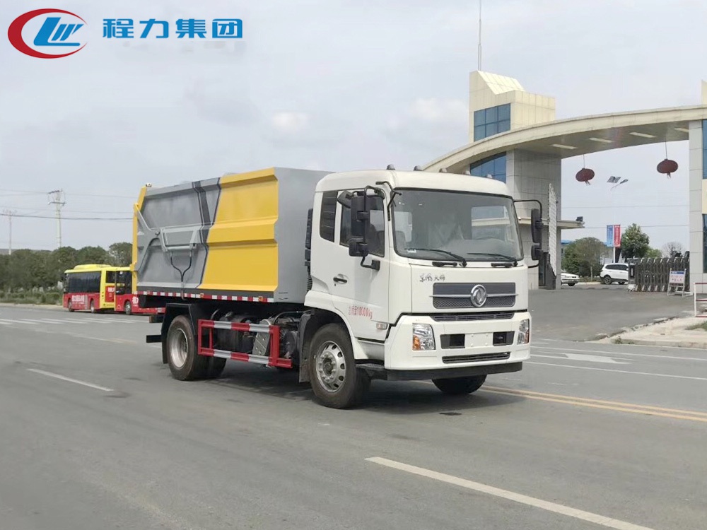 國六·東風天錦【15方】對接垃圾車